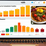 **

"A vibrant data dashboard showcasing charts and graphs analyzing customer feedback for a Turkish "lokanta" (small restaurant). Focus on sentiment analysis highlighting positive and negative opinions. Display Turkish text analysis results with smiling and frowning emojis."

**